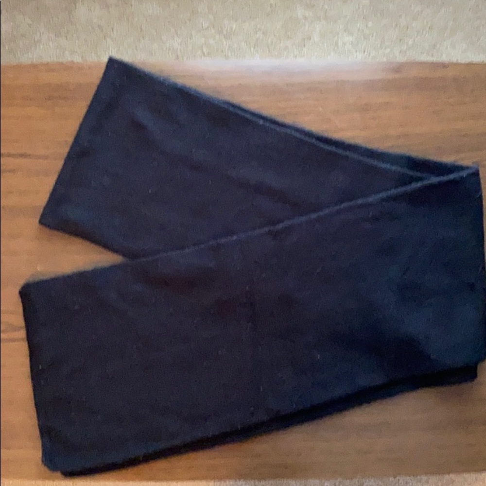Black knit scarf
